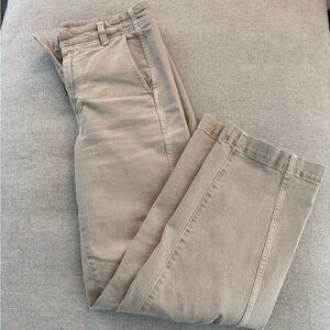 Madewell Taupe Straight Leg Pants